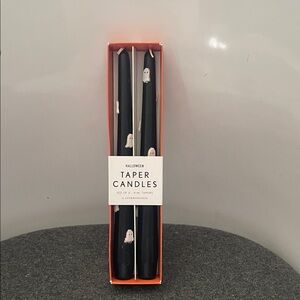 Anthropologie Black Ghost Taper Candles